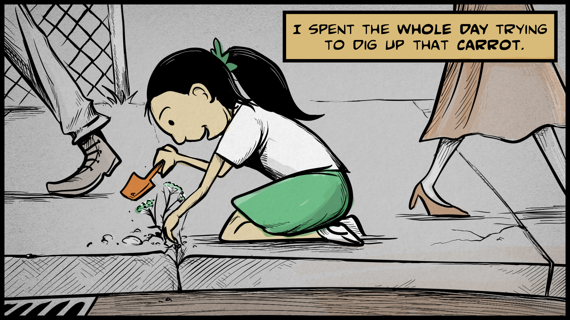Dina, the narrator, says, 