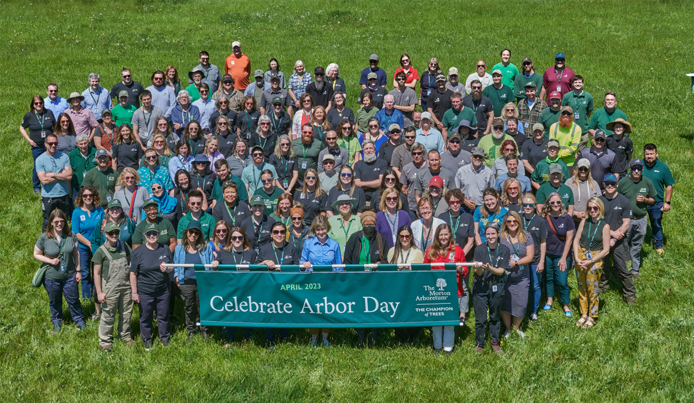 An all employee tree planting to celebrate Arbor Day